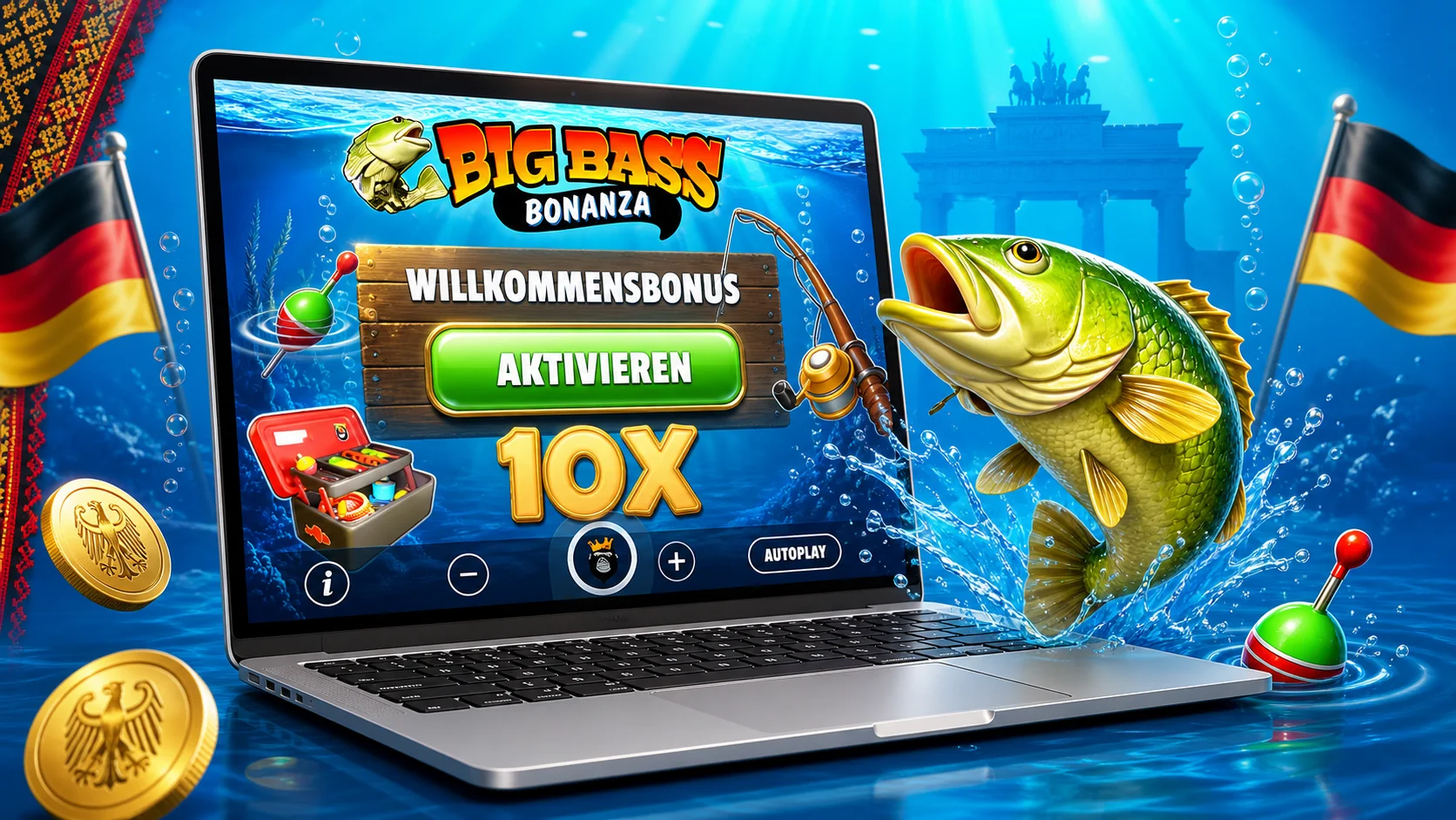 Bildschirm zur Bonusaktivierung